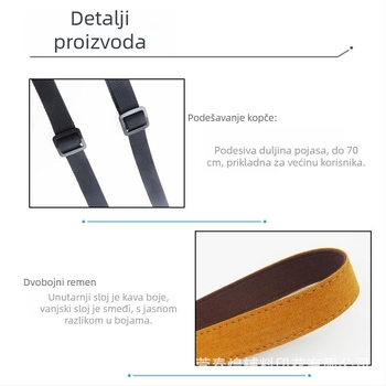 Chunhuang 002 Denim traka za vratilo za DJI daljinski upravljač, podesiva, univerzalna kompatibilnost, moguć ispis logotipa