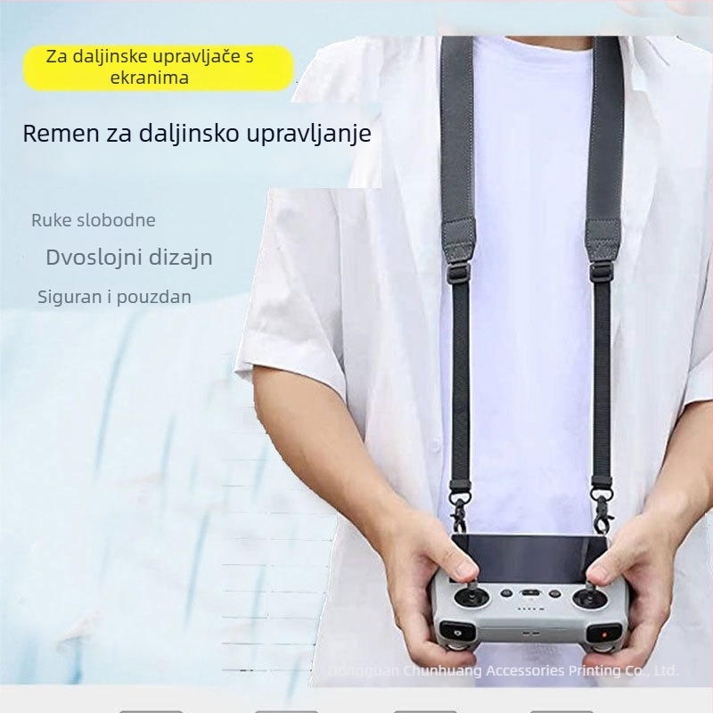 Chunhuang 002 Denim traka za vratilo za DJI daljinski upravljač, podesiva, univerzalna kompatibilnost, moguć ispis logotipa