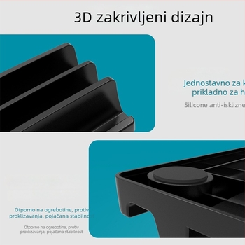 Maijihong KM23 stalak za laptop za stolni prostor – plastika, 210 g, kompatibilan s MacBook, Huawei, HP, Dell