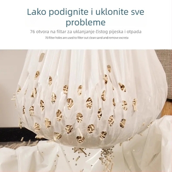 Jednokratna filtrirajuća vrećica za mačji pijesak (ravnog otvora, plastična, debela)