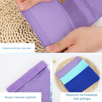 Unisex sportski rukav za podlakticu, prugasti, prozračni, UV zaštita, poliester