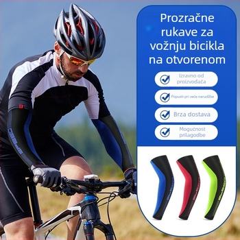 Unisex vanjske rukave za sport, prozračne i tanke, s prugastim uzorkom, od materijala Spandex/Lycra, zaštita od sunca za biciklizam, planinarenje, ribolov i košarku