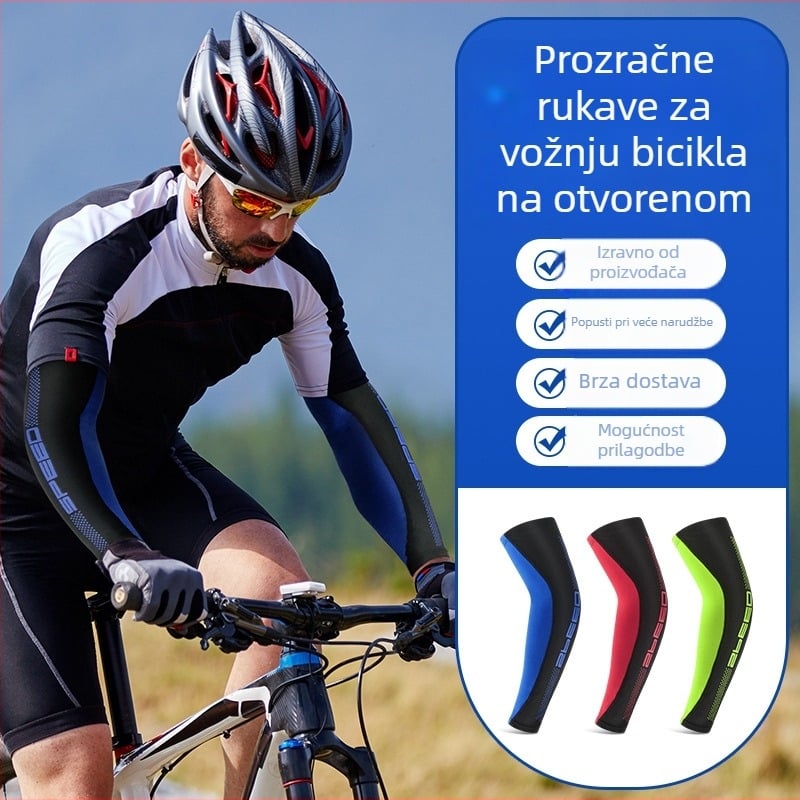Unisex vanjske rukave za sport, prozračne i tanke, s prugastim uzorkom, od materijala Spandex/Lycra, zaštita od sunca za biciklizam, planinarenje, ribolov i košarku