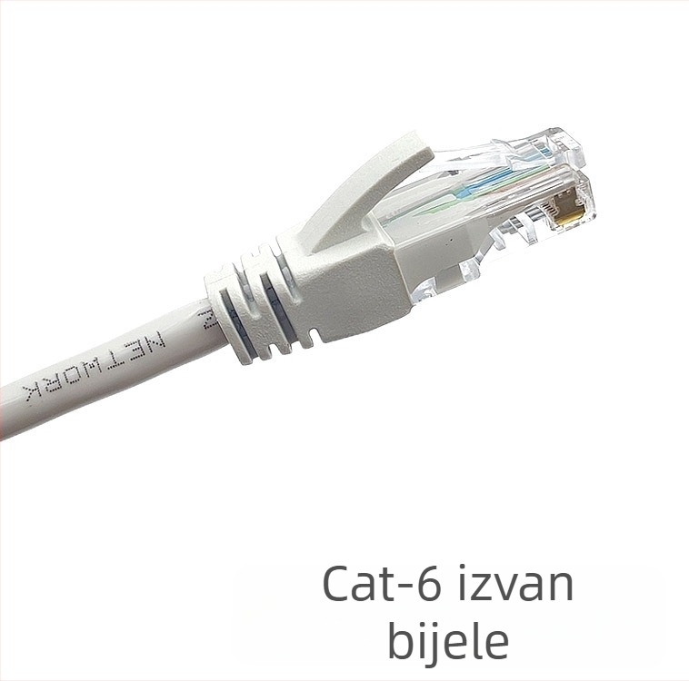 CAT6 Ethernet kabel, RJ-45, 1 Gbps, Copper Clad Aluminum (CCA), Twisted Pair