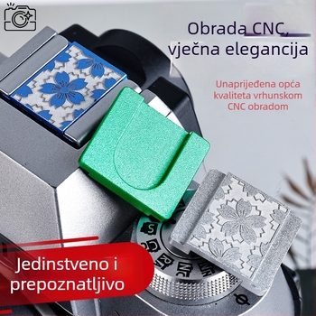 Metalni zaštitni poklopac za hot shoe za digitalne fotoaparate; otporan na prašinu, dekorativan, s ugrađenim nivom.