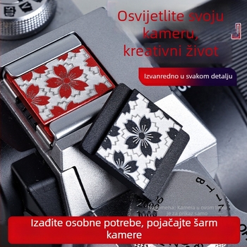 Metalni zaštitni poklopac za hot shoe za digitalne fotoaparate; otporan na prašinu, dekorativan, s ugrađenim nivom.