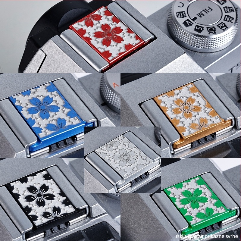 Metalni zaštitni poklopac za hot shoe za digitalne fotoaparate; otporan na prašinu, dekorativan, s ugrađenim nivom.