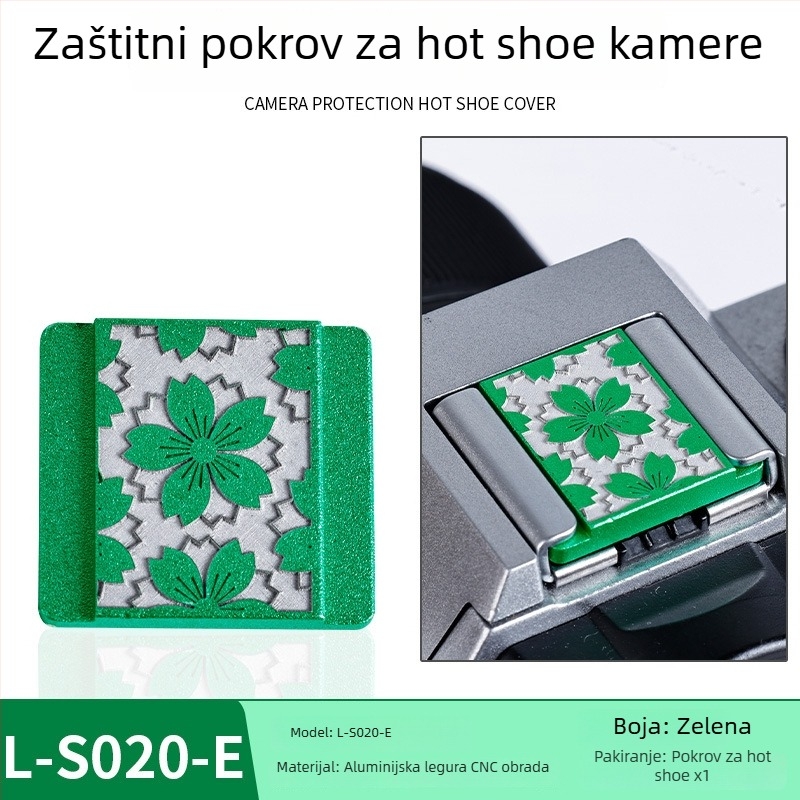 Metalni zaštitni poklopac za hot shoe za digitalne fotoaparate; otporan na prašinu, dekorativan, s ugrađenim nivom.