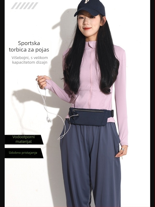Sportski pojas za struk – Oxford tkanina, prozračan, vodootporan, ultra lagan, unisex, za aktivnosti na otvorenom