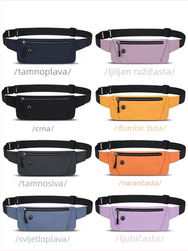 Sportski pojas za struk – Oxford tkanina, prozračan, vodootporan, ultra lagan, unisex, za aktivnosti na otvorenom