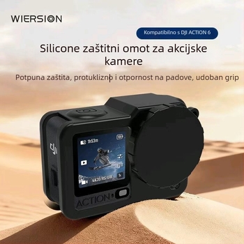 Wiersion silikonska zaštitna futrola za DJI Action6 za sportsku kameru - silikon visoke kvalitete; kompatibilan s DJI Action6; kompletan set; mogućnost ispisa logotipa