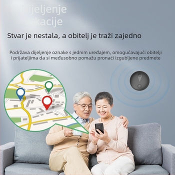 F18B GPS tražilo za kućne ljubimce, torbe i vozila — globalno praćenje, navigacija na karti, višekorisničko povezivanje, reprodukcija zvuka, karabina za ključeve