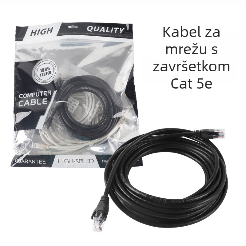 Xinjin J1001 Cat5A Gigabit mrežni kabel za usmjerivač, CAT5A konektori, aluminijsko-magnezijev vodnik, model J1001