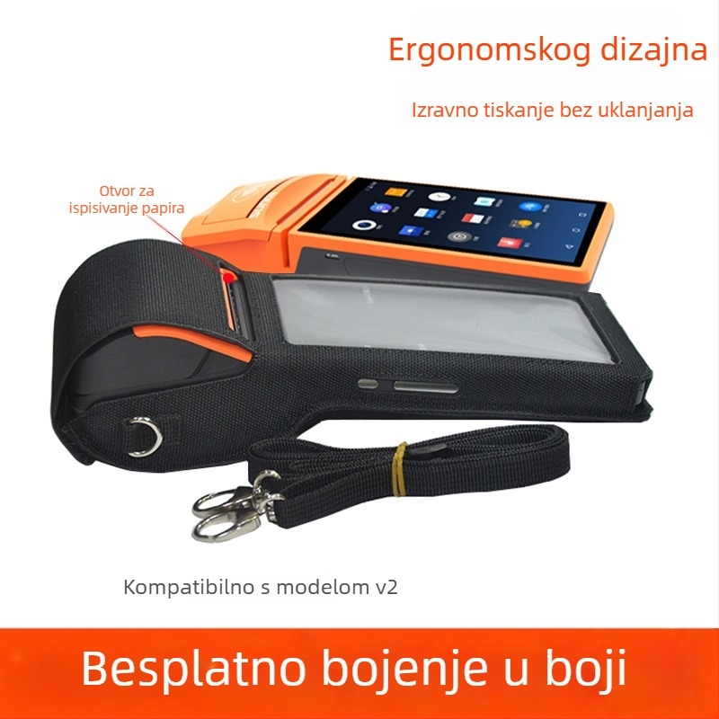 Zaštitna futrola za POS ručni terminal s vodootpornim najlonom i naramenicom (Model V2-333; Brend Spring pie; Kompatibilno s PDA, RFID čitač, POS uređaj; Podrijetlo Shenzhen; OEM obrada)
