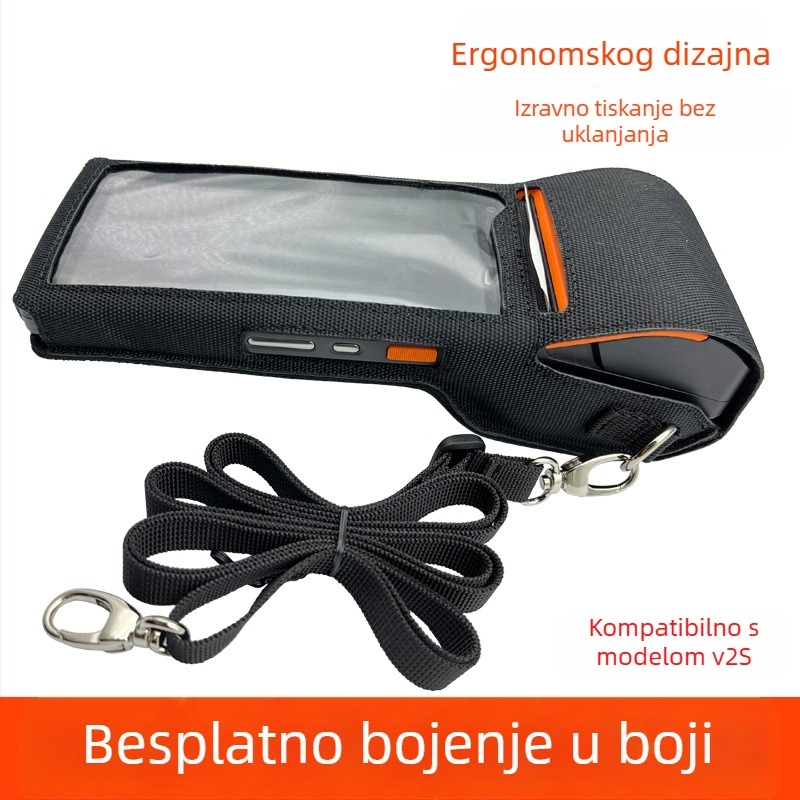 Zaštitna futrola za POS ručni terminal s vodootpornim najlonom i naramenicom (Model V2-333; Brend Spring pie; Kompatibilno s PDA, RFID čitač, POS uređaj; Podrijetlo Shenzhen; OEM obrada)