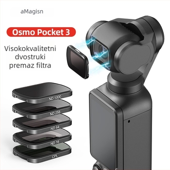 Amagisn Op3 ND zaštitni filtr za DJI Osmo Pocket3 — aluminijska legura + staklo; uključuje zaštitnu kutiju