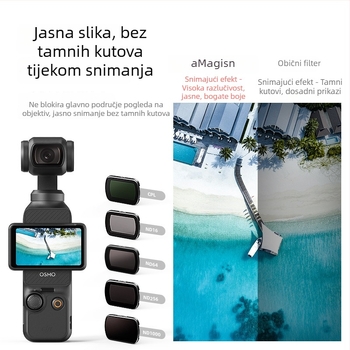 Amagisn Op3 ND zaštitni filtr za DJI Osmo Pocket3 — aluminijska legura + staklo; uključuje zaštitnu kutiju