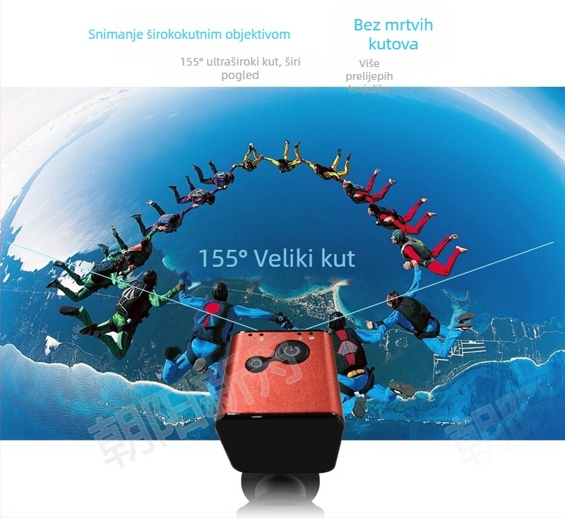 SQ13 sportska kamera s Wi-Fi, noćno viđenje do 20 m, 1080p video, vodootporna podvodna kamera, tijelo od titanijskog legura, 90 minuta baterija, 12 MP