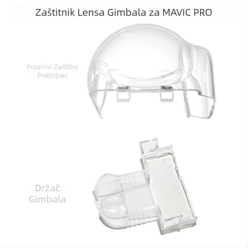 Kompatibilno s DJI Mavic Pro: držač kamere, zaštitni poklopac objektiva za gimbal, zaštitni poklopac i dodatak s kopčom za zaključavanje • 27 g • objavljeno 2019 • na skladištu