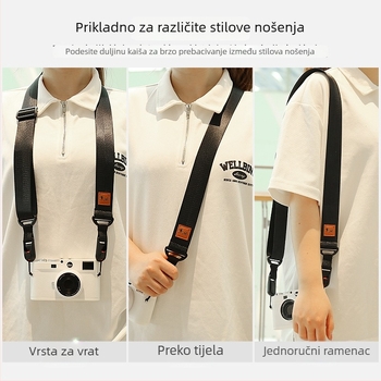 F-01 naramenica za Canon, Nikon, Sony, Fuji i ostale DSLR i mirrorless kamere s kopčom brzog oslobađanja – prilagodljivo uzoraku