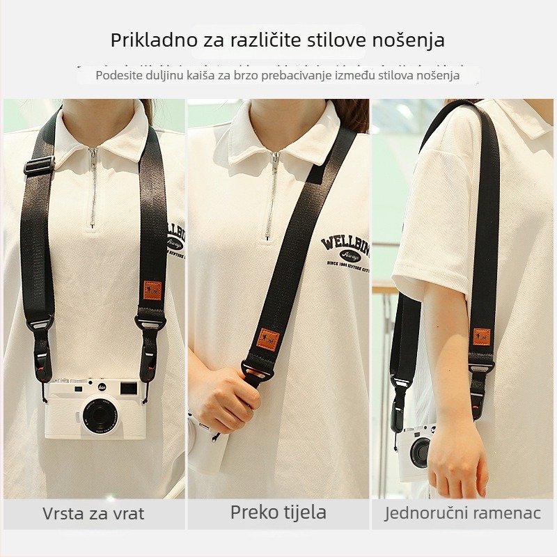 F-01 naramenica za Canon, Nikon, Sony, Fuji i ostale DSLR i mirrorless kamere s kopčom brzog oslobađanja – prilagodljivo uzoraku