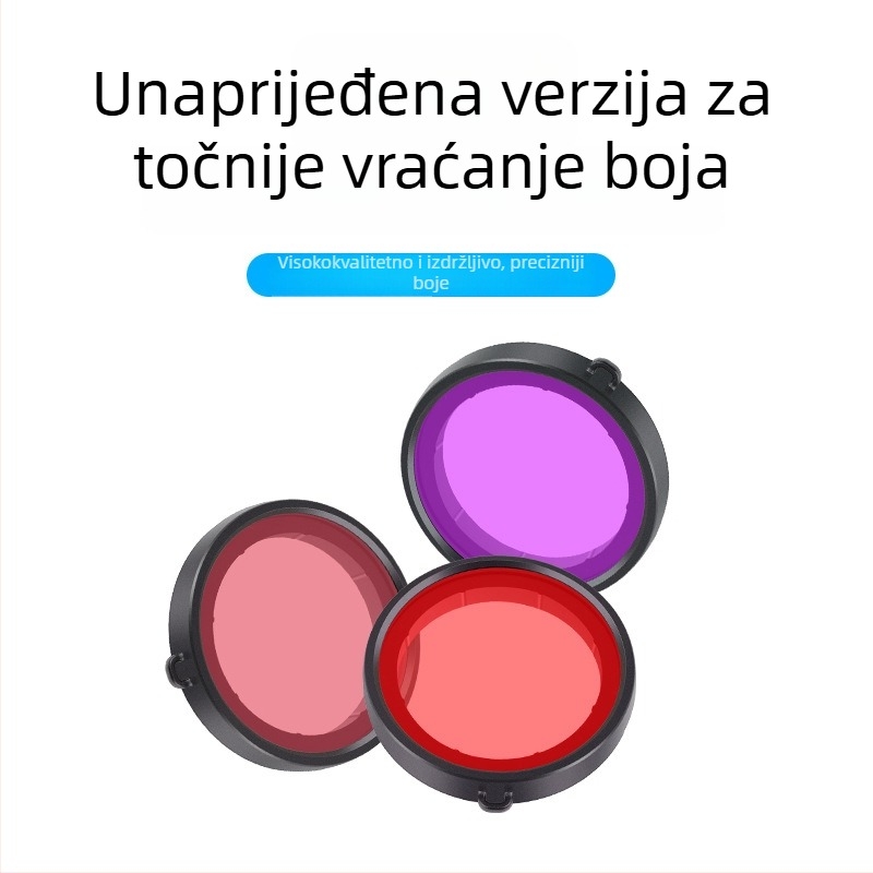 Vodootporno kućište za DJI Osmo Action 5 Pro/4/3 – akril, dubina 45 m, s filtrom