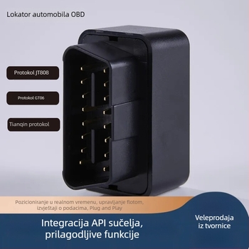 KC03 Car OBD Locator s točnošću GPS 3-30, višestruki alarmi (vibracija, gubitak napajanja, ograda, pretjecivanje), ugrađene GPS i GSM antene
