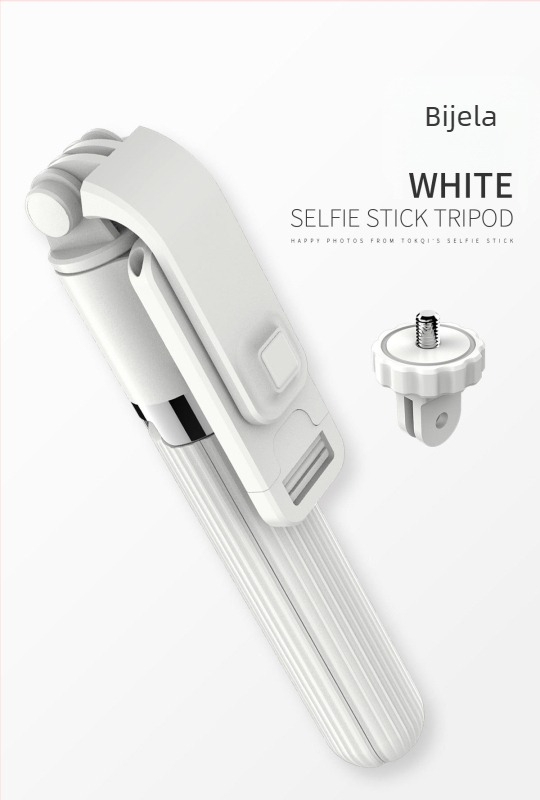 Jednoosni stabilizator za pametni telefon – anti‑drhtanje, Bluetooth za prijenos uživo, selfie štapić, model L08, materijal: plastično kućište + aluminijske cijevi