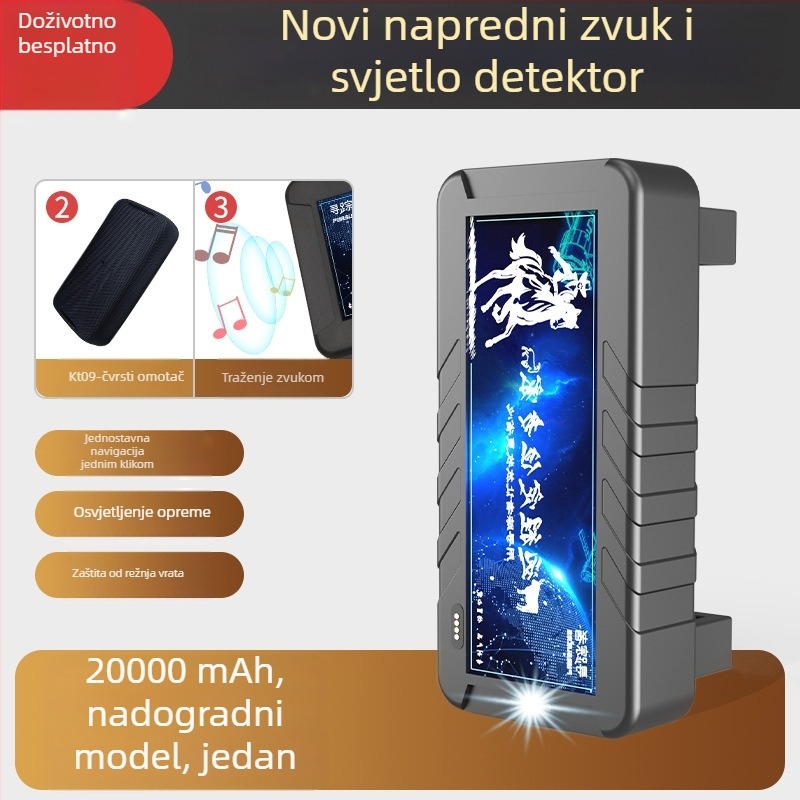 TYNY065 GPS locator za velike životinje, 4G praćenje, točnost 3 m, alarmi: prekid napajanja, mobilni alarm, ograda, solarno punjenje