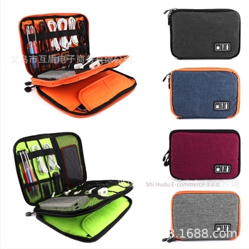 HD-ZY830 Kockasti organizator kablova, 600D Oxford platno, ugrađeno skladištenje, za putovanja