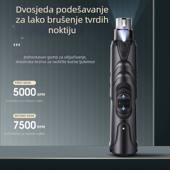 Električni pilnik za pse s kovnim tijelom, set od 50 komada, Youyi Push marka, višenamjenski alat za njegu kućnih ljubimaca