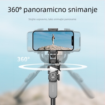 Selfie štapić s stativom, produživač, daljinski upravljač, Bluetooth, ABS + aluminijska legura
