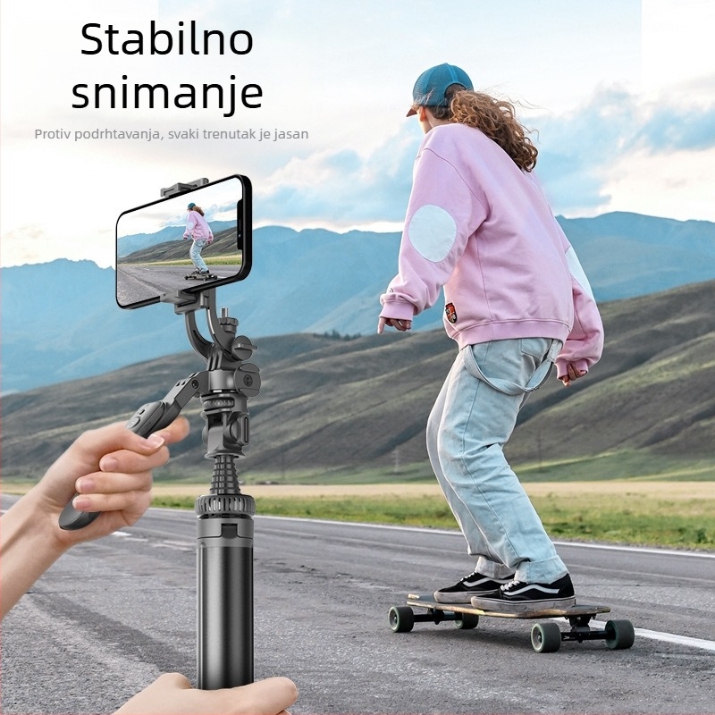 Selfie štapić s stativom, produživač, daljinski upravljač, Bluetooth, ABS + aluminijska legura
