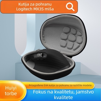 Kutija/ torbica za pohranu bežične gaming miša Logitech MX Master 3/3S, MX2S i G502X — materijali: najlon, EVA, pjena visoke gustoće, platno; izrada: šivanje i termoformiranje; nosivost: 5 kg