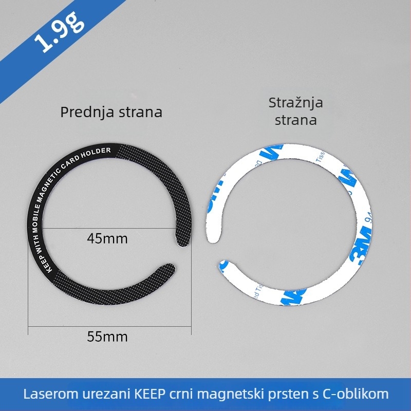 Scottda projekcijski držač za automobil za telefon, univerzalni magnetski držač, bežično punjenje i MagSafe – plastični