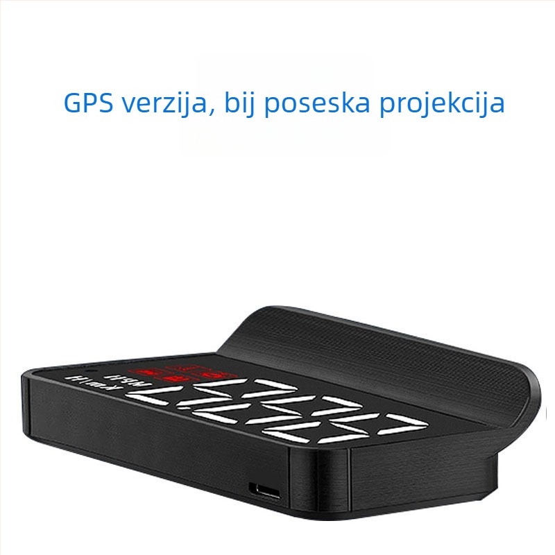 HUD prikaz zaslona za automobile s OBD, 360° holografska slika, GPS, brzina i mnogofunkcijski mjerni uređaj — ručno upravljanje, napajanje baterijom