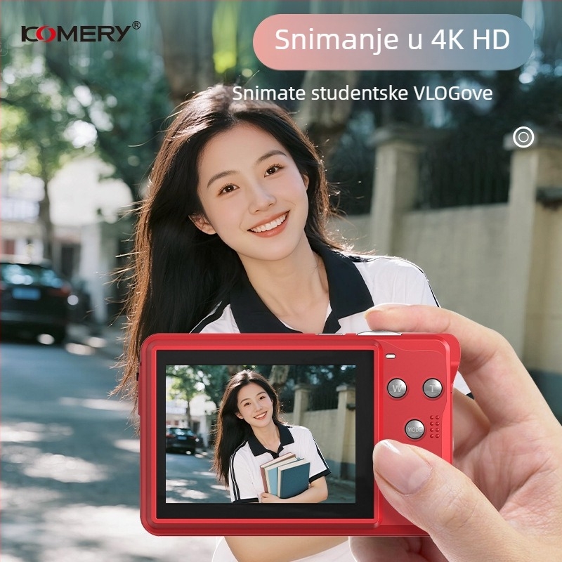 HD digitalna kamera s CMOS senzorom 56MP, 20x optički zoom, 3.0-inčni LCD zaslon, 1080p video