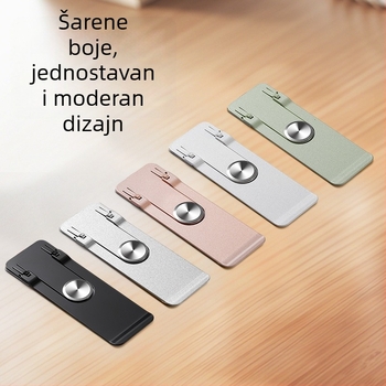 Sklopivi držač za telefon, nehrđajući čelik, otporan na podrhtavanje, jednostavan stil