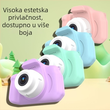 X2 dječja kamera s dvostrukom objektivom, 2,0-inčni LCD, preko 40 MP fotografija i video snimaka, podrška TF kartice, trajanje baterije 3-5 sati