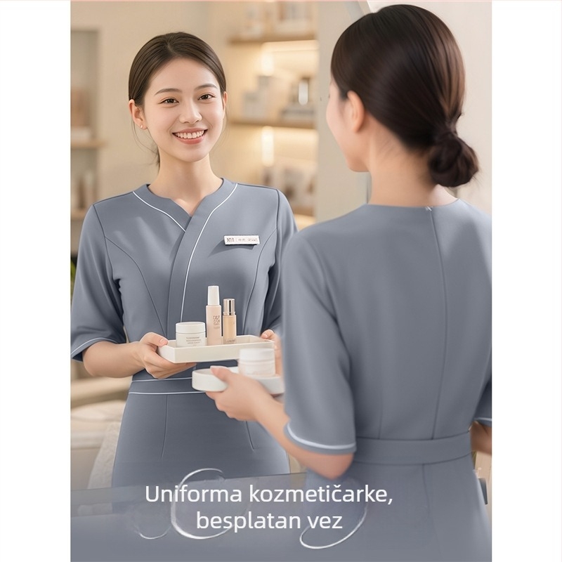 Ženska uniforma kozmetičarke – prilagodljiva ljetna haljina za salon ljepote