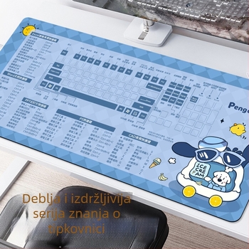 Podloga za tipkovnicu i miš s naslonom za zapešće, Pacha Dog – ekstra debela, protuklizna, radni stol