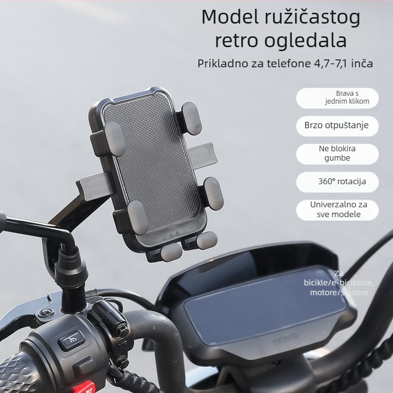Držač telefona za bicikl – nadmontažni nosač, metalna konstrukcija, marka Other, model Manufacturer Direct Supply Custom Made Cross-Border