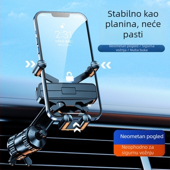 Novi držač za mobitel za otvor ventilacije, gravitacijski, mini nevidljivi držač, ne ometa klimatizaciju