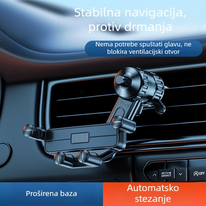 Novi držač za mobitel za otvor ventilacije, gravitacijski, mini nevidljivi držač, ne ometa klimatizaciju