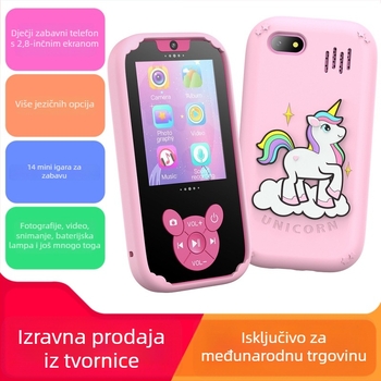 W9 dječji telefon s kamerom i igrama — LCD zaslon, ugrađena memorija, snimanje videa, fotografije, trajanje baterije 3–5 sati