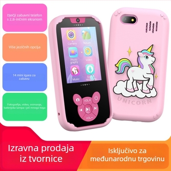 W9 dječji telefon s kamerom i igrama — LCD zaslon, ugrađena memorija, snimanje videa, fotografije, trajanje baterije 3–5 sati