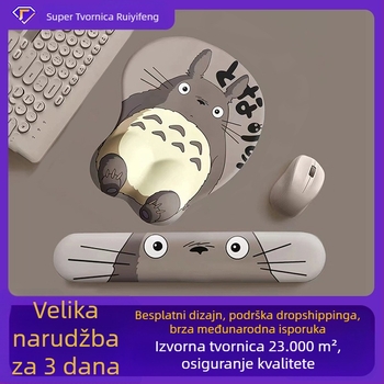 Podložak za zglob miša – protuklizna, tkanina, jednostrani, plastično oblikovanje