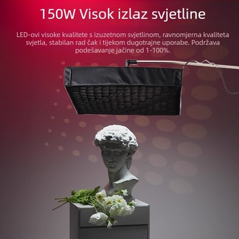 JB10 profesionalno fotografsko svjetlo, 150W, 2700K, prilagodljiva jačina svjetla, 220V