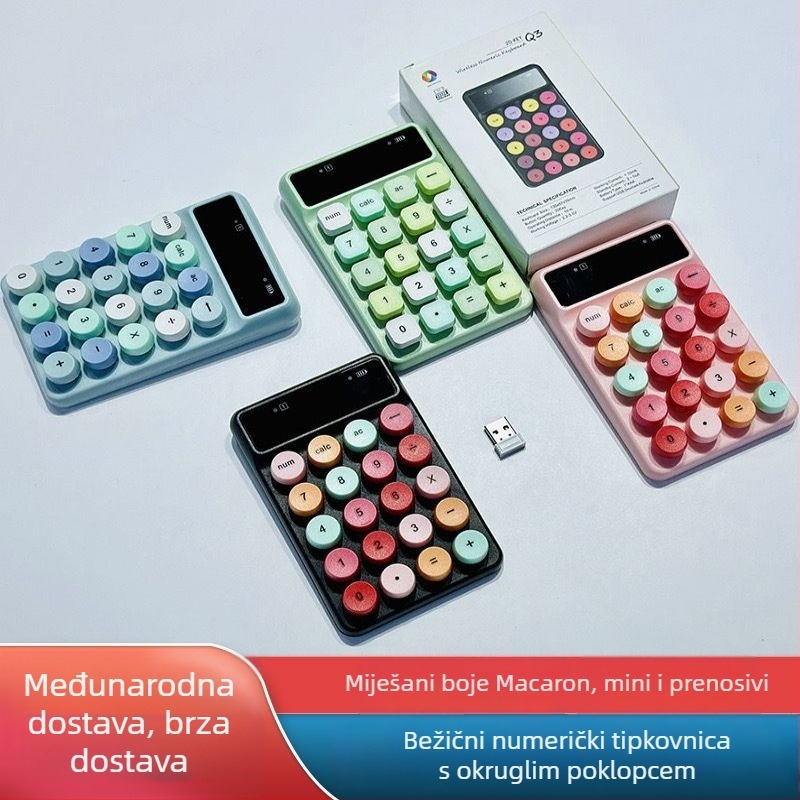 Numerička tipkovnica Bežična 20 tipki ABS materijal Bez osovine