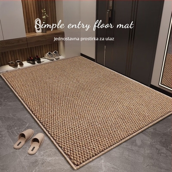 Kilim od imitacije sisala protiv ogrebotina mačaka za dnevnu sobu, studij, spavaću sobu, pored kreveta, japanski tatami, jednobojni laneni fotomat